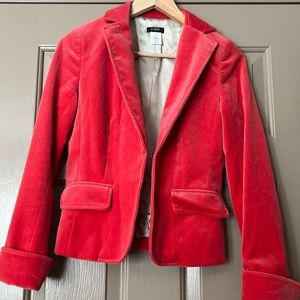 J. Crew Red Velvet Blazer
